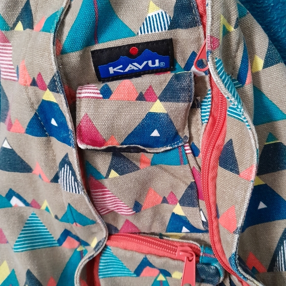 Kavu Original Rope Bag With Colorful Mountain Print Crossbody - Picture 2 of 6